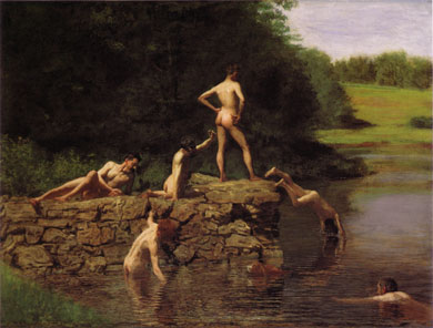 The Swimming Holw by Thomas Eakins, 1885